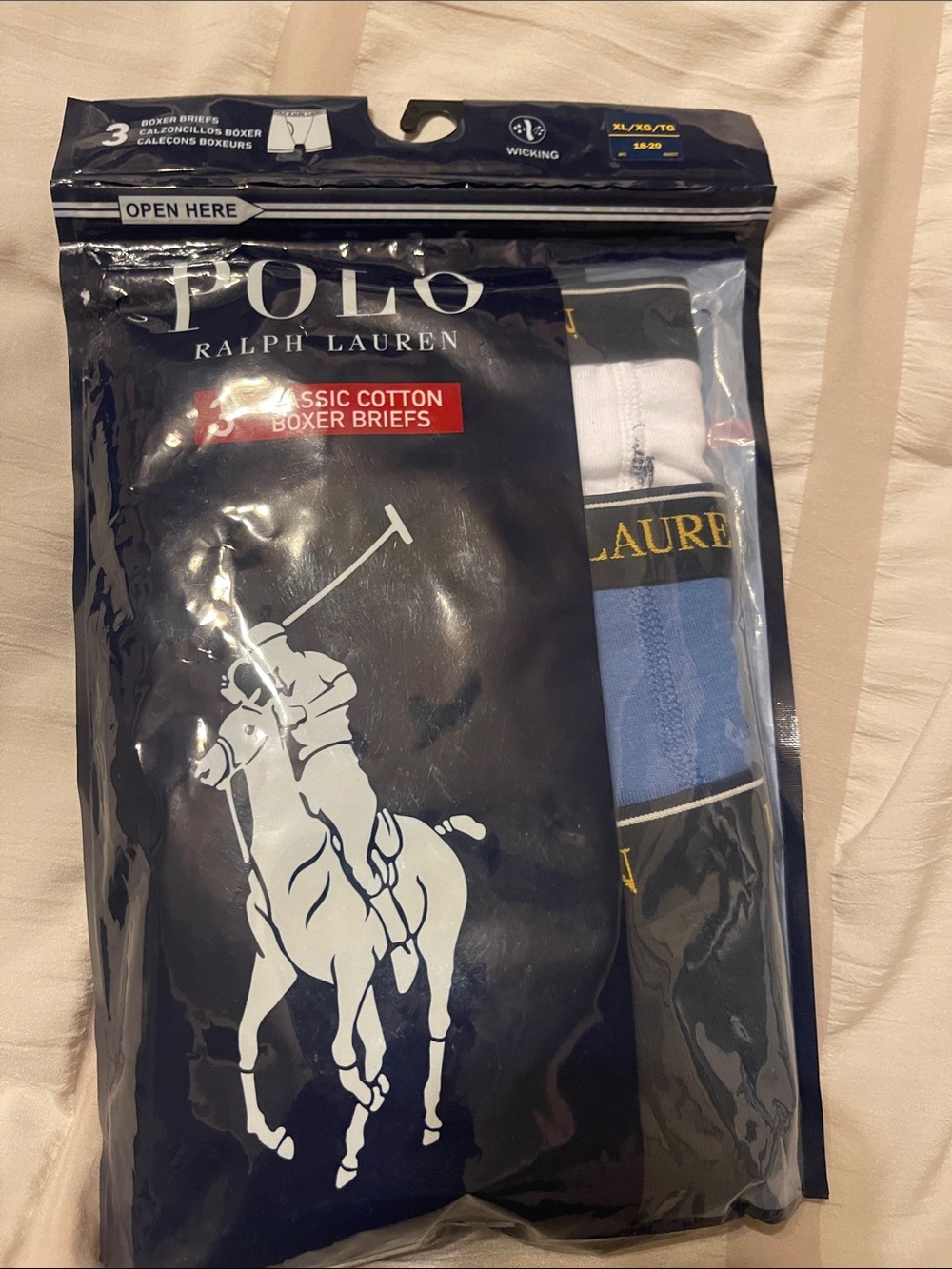 Polo Ralph Lauren boys boxer  briefs size xl 18-20 pairs